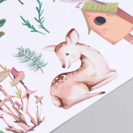 Sticker Plastic Interior color "Forest animals" 30x90 cm-2