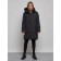 Coat insulated winter female, size 56, black color