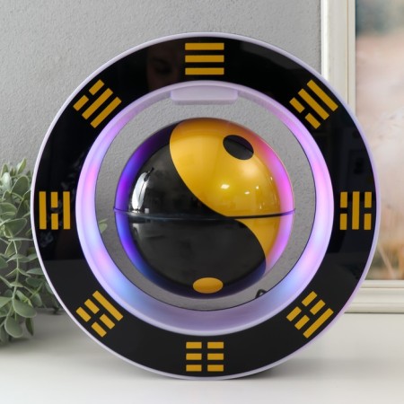 Levitative souvenir Light "Yin-Yang in a circle" Black ball d = 14 cm 26x14x26 cm