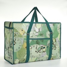 Lightning bag, external pocket, green color