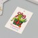Cardboard Biro "mischief in the new year!" set 10 pcs (5 types) 4x6 cm