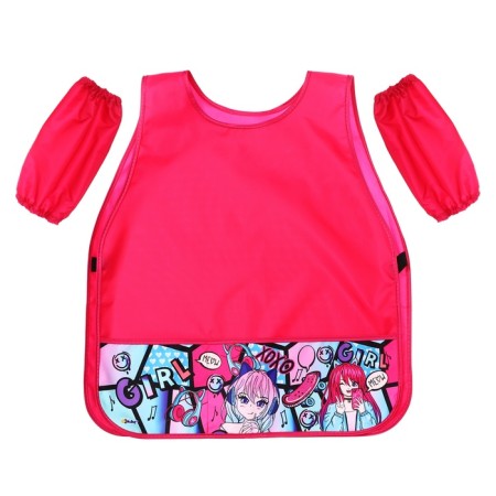 Apron for labor (cloak) + sleevens, 570 x 480/240 x 145 mm, (height 116-134), fn 3-20 "Anime Pattern" 71453