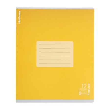 Notebook of 12 sheets in the Erichkrause "fineline" line, matte lamination, cover of coated cardboard, offset unit, mix-7
