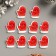 A set of buttons of decorative wood "mittens" set 10 pcs 2.6x1.9 cm