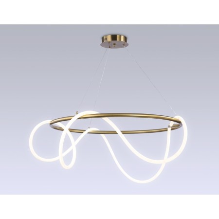 LED LED suspension with a remote control Ambrella Light, Line, FL10511, LED, 84 W, 6300LUM, 3000-6400K, Brass color-3