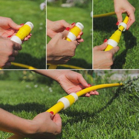 The coupling is transitional, for hoses 5/8 "(16 mm)-3/4" (19 mm), a cane connection, ABS plate, GreenGo-4