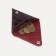 Case for coins/headphones on the button, burgundy color