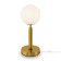Freya FR5124TL-01BS Zelda, 150x150x370 mm desktop lamp, E14, 1x40W, brass color