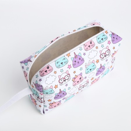 Cosmetic bag with lightning, white/multi -colored color-2