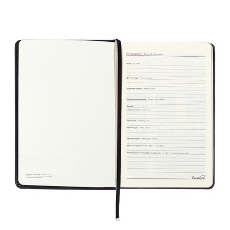 Diary Nedtir A5 160l Escalada, TV Region, Light claim, Las, tone BL 70g/m2, black-7