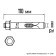 Anchor bolt of the bison, with a plastic ring, galvanized, 12x110 mm, 15 pcs