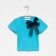 T-shirt Children's KAFTAN "Bow", p. 36 (134-140 cm), blue color