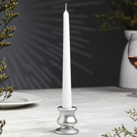 Classic candlestick, 6x5.5 cm, silver