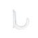 Hook furniture tundra TKO018, one -rod, white