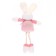 Soft toy "Bunny with a bow" on a suspension, color mix