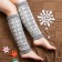 Women's woolen heterns "white snowflake", gray color is gray