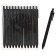 Handle Automatic Ballic Calligrata, 0.5mm, clip 2 x 8cm, under the logo, matte black body, blue rod