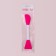 Brush for masks, bilateral, silicone, 14.8 cm, color mix