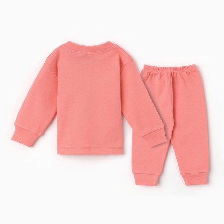 Kit for children (longshit, pants), peach color, height 62-5