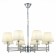 Ceiling EVOLUCE lamp. Sle105403-08. Lagoro. 8x40 watts, E14, 72x72x40 cm, chromium color