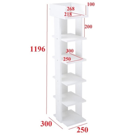 Stellage Nord No. 2, 250x300x1196, White-1