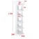Stellage Nord No. 2, 250x300x1196, White