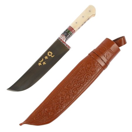 Pchak Sharkhon, bone handle (Erma), Garda with an engraving-1
