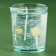 Gel candle in a glass with a decor inside "Flower" 5 x 5 x 6 cm