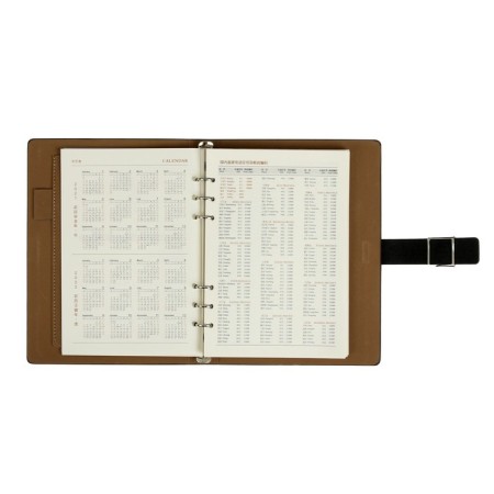Organizer "New" A5, with a head of 92 sheets in a ruler, leatherette cover, mix-7