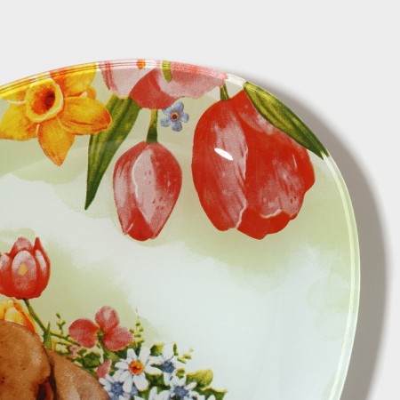 Serving oval shade "Watercolor", 24.5 × 15 × 2 cm, glass-5