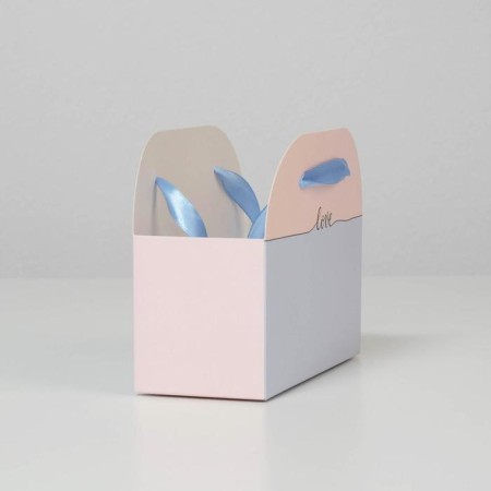 Box for flowers folding "Love", 17 × 13 × 7 cm-2
