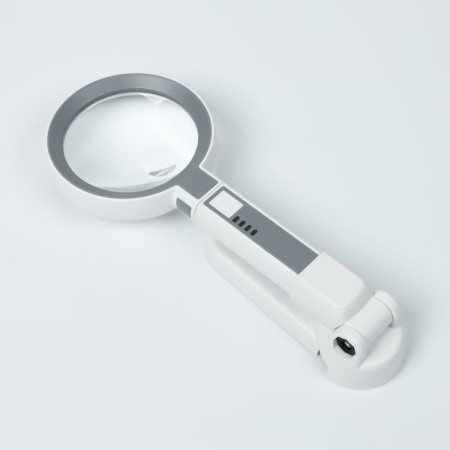 Folding magnifier on a stand, a multiplicity of 5.11, lens 65mm lens-1