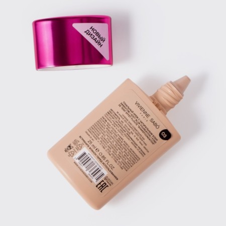 Tonal cream Vivienne Sabo Shakefoundation, with natural bluer effects, tone 03-17