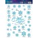 Interior sticker "Snowflakes", 21 x 29.7 cm, New Year