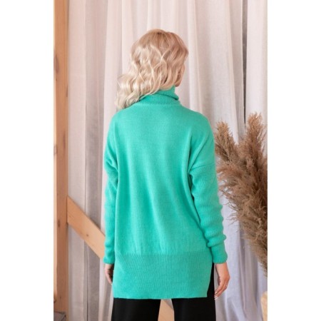 Female jumper, size 44, turquoise color-1