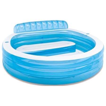 Inflatable pool with a headrest, 229 x 218 x 79 cm, from 3 years old, 57190np intex-2
