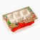 Box for 6 sweets with cells "New Year's attributes" 14.8 x 9.5 x 3.5 cm, New Year