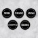 A set of paper stickers for cans "for cereals", 20 pcs, black, 6 x 6 cm