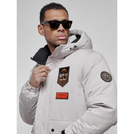 Male jacket, size 48, gray color-8