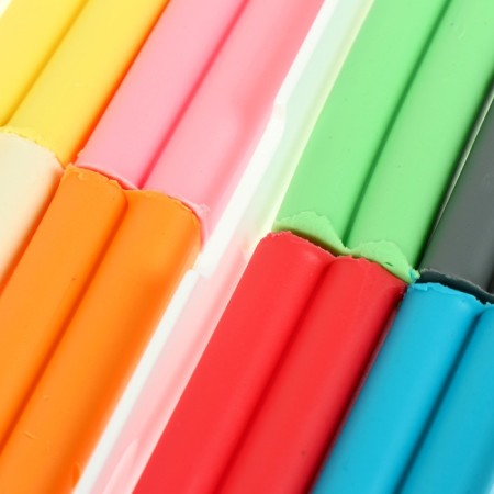 Soft plasticine (wax), 8 colors, 120 g, "School of Creativity", with a glass-1