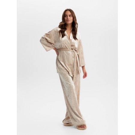 Female set (jacket, trousers) KAFTAN VELVET p. 48-50, beige-7
