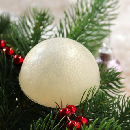 Handmade soap "New Year" perfumed, white, 50 g-2