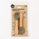 A set of children's cutlery, fork and spoon M&B (silicone, bamboo), green