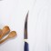 Kitchen knife for citrus shares "Strayp", smooth blade 11.5 cm, blue color