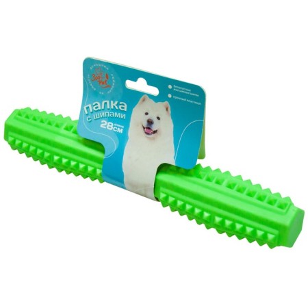 Toy "Swey stick with spikes" Zononic, 28 cm, plastric, salad