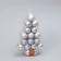 Set of balls plastic D-5 cm, 34 pcs "Silver Patterns" silver