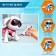 Robot dog “Chappi” IQ Bot, interactive: touch, light, sound, musical, dancing, on the battery, in Russian, blue