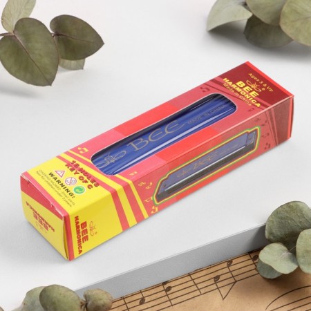 Glubly accordion Bee DF16A Blue, 16 holes-3