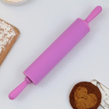 Rockbrush "Wife, Mom, Boss", 31 x 4.2 cm, silicone, plastic, purple color-4