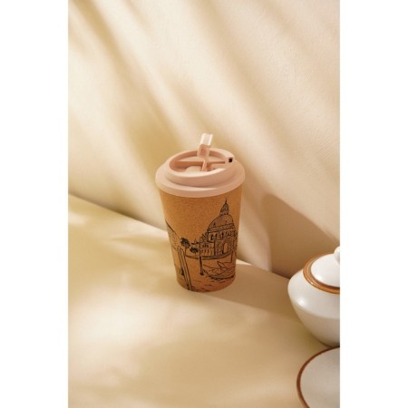 A glass with a cork SL Home Venice, 350 ml, 9.5 × 9.5 × 14.5 cm, beige color-8